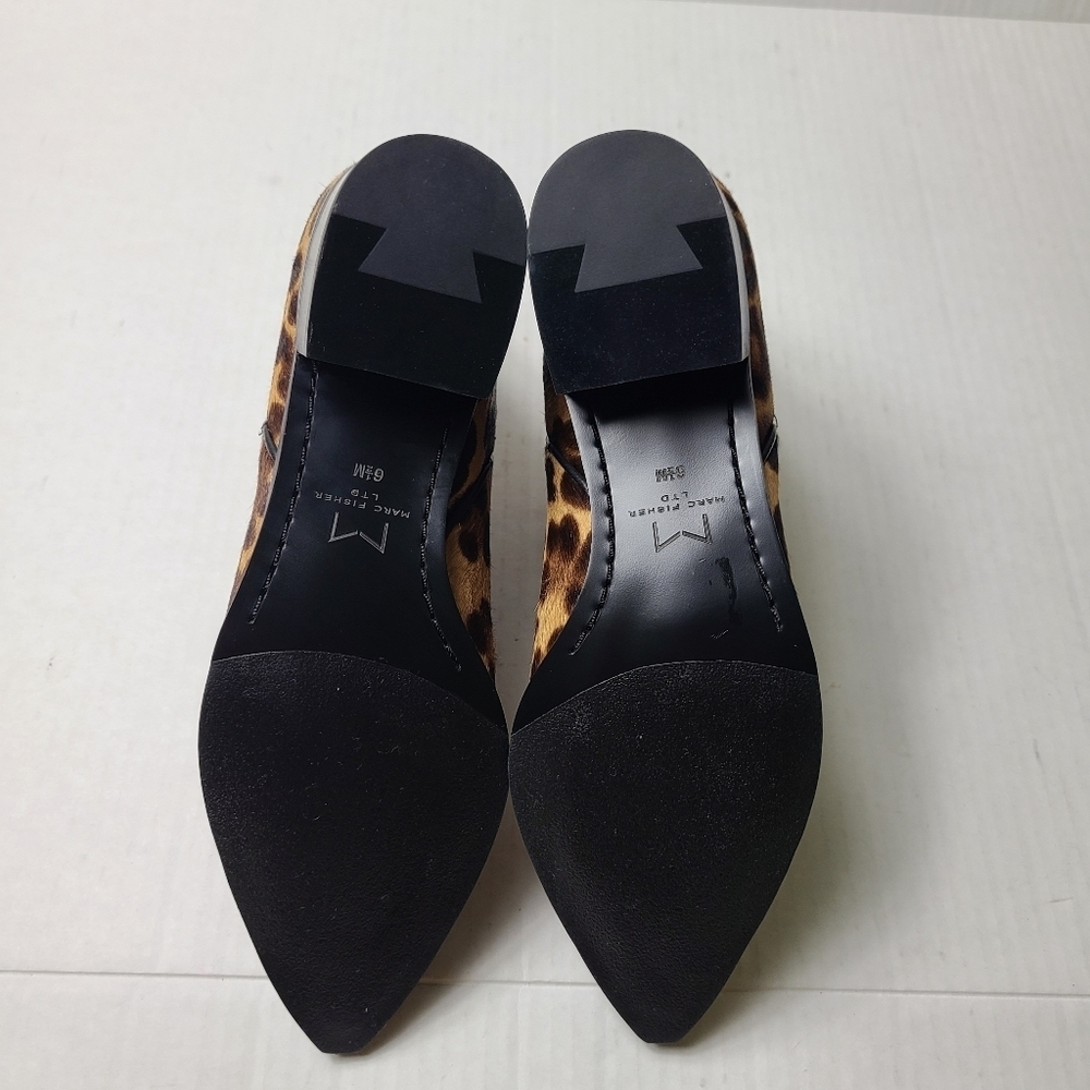 NEW MARC FISHER LTD yalely cow hair ankle booties - Picture 6 of 7